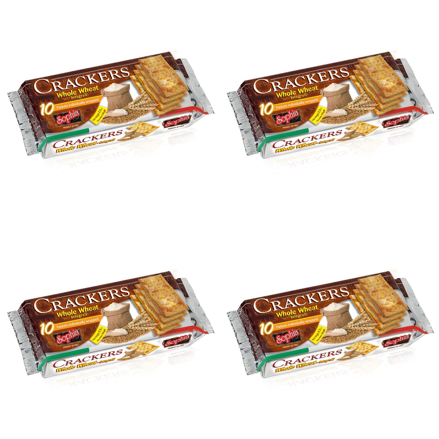 Sophia Cracker Italian Whole Wheat 8.8oz (4-pack)