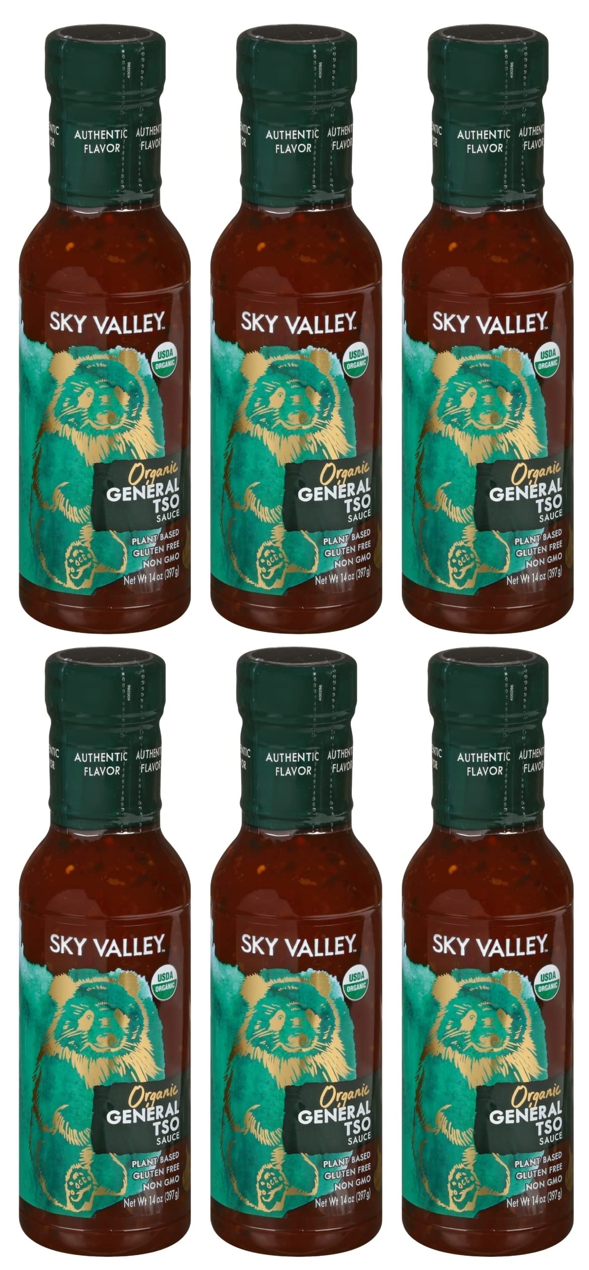Sky Valley Organic General Tso Sauce, Gluten Free, USDA Organic, Non-GMO, 14 Ounce (Pack of 6)