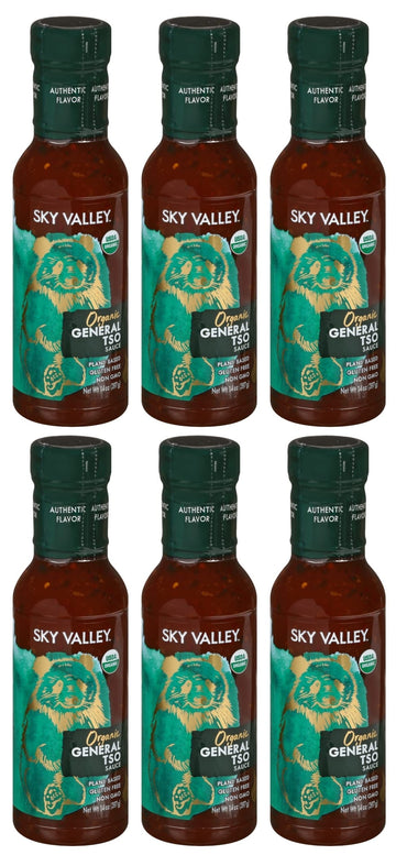 Sky Valley Organic General Tso Sauce, Gluten Free, USDA Organic, Non-GMO, 14 Ounce (Pack of 6)