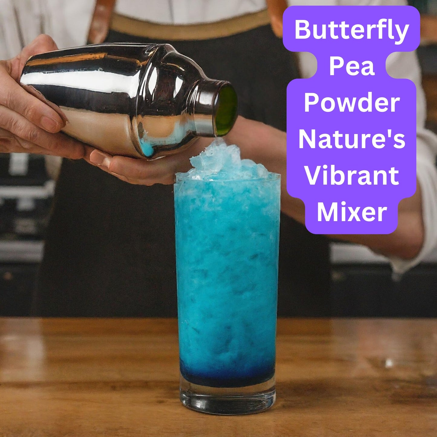 Ez Thai Pure Butterfly Pea Flower Powder 1.76Oz (50G) | 100% Natural Blue Herbal Tea | Vibrant Color For Drinks & Food | Natural