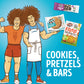 Lenny & Larrys Cookie-fied BIG BAR - Cookies and Creme Vegan Protein Bars 4x90g - Healthy Snacks, 24g Plant Protein & 10g Prebi