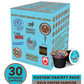 Crazy Cups Custom Variety Pack Coffee Pods, Dark Roast, 30 Count, Single Serve for Keurig K-Cup Machines