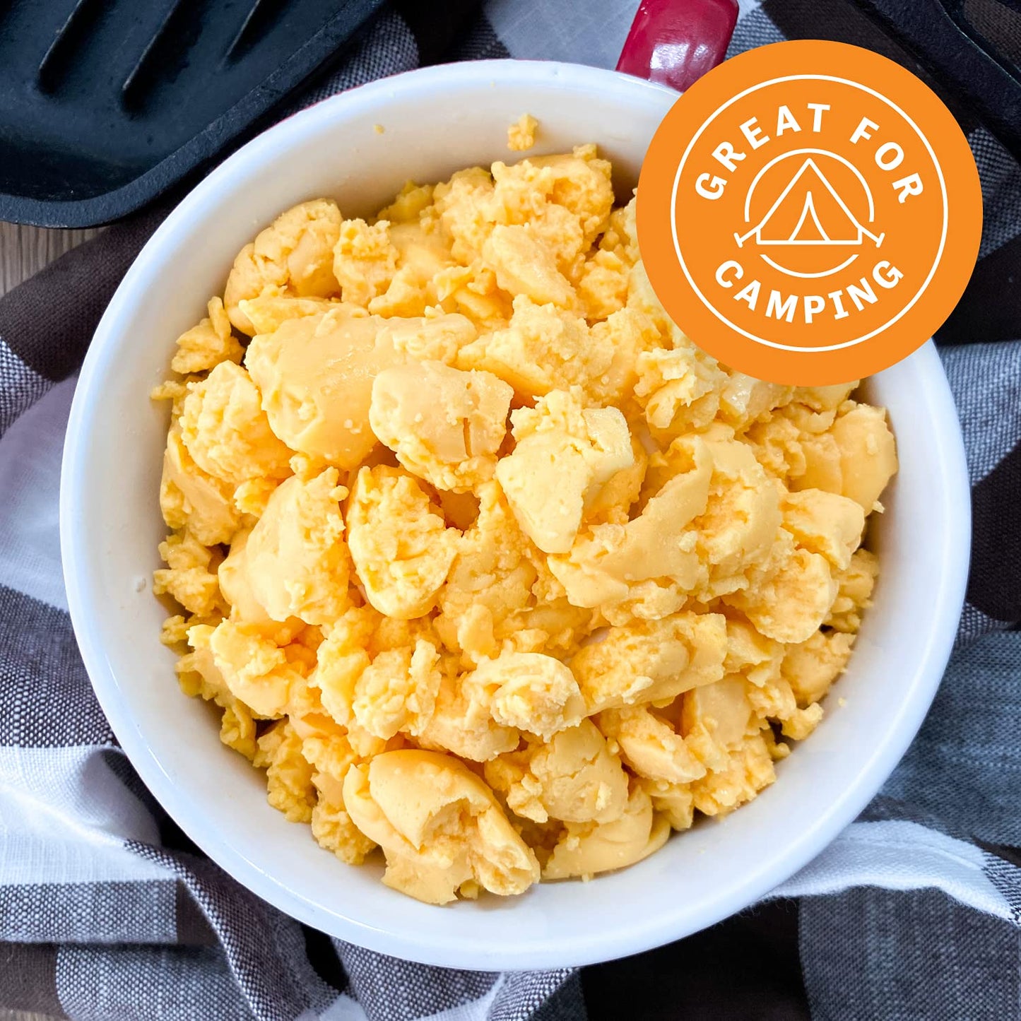 Judee s Gluten Free Cheesy Scrambled Egg Mix, 11oz, Non-GMO, Gluten-Free and Nut-Free Camping Food Essentials, Backpacking Eggs