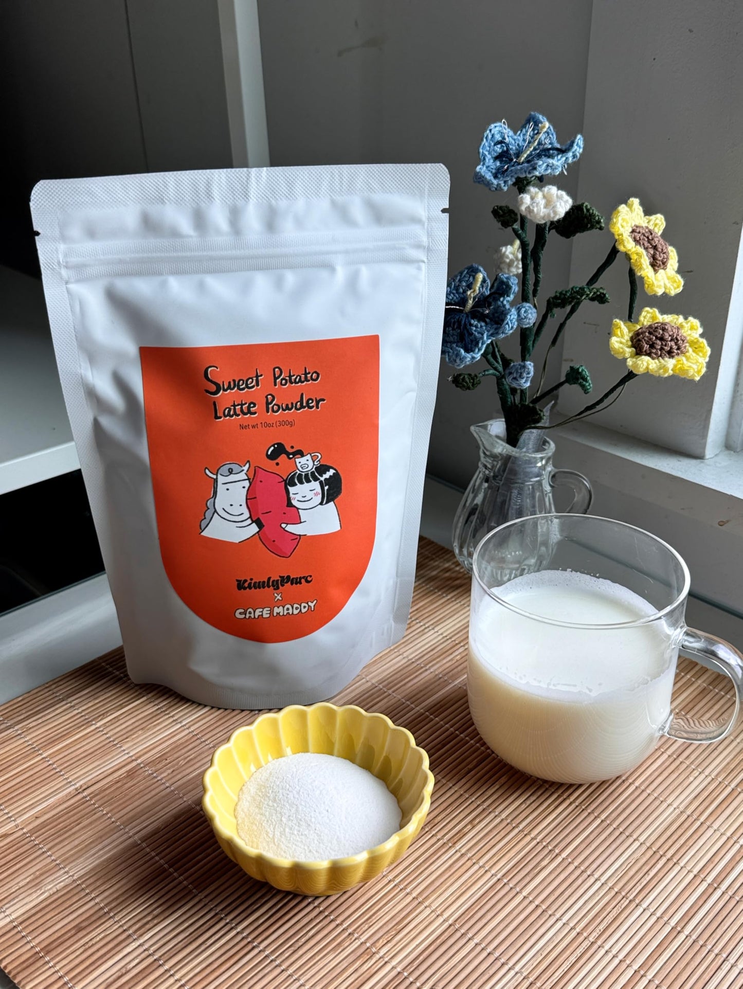 KimlyParc Sweet Potato Latte with Vegan Creamer - Caffeine-Free, Lactose & Gluten Free, 50mm x 150mm x 220mm