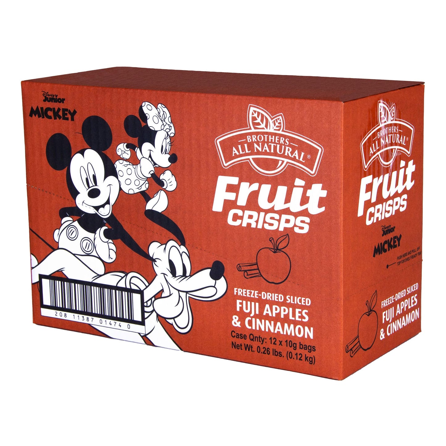 Brothers All Natural, Disney Apple Cinnamon Freeze Dried Fruit Crisps, Gluten Free, Non-Gmo, Nothing Added, 0.35 Oz. (Pack Of 12