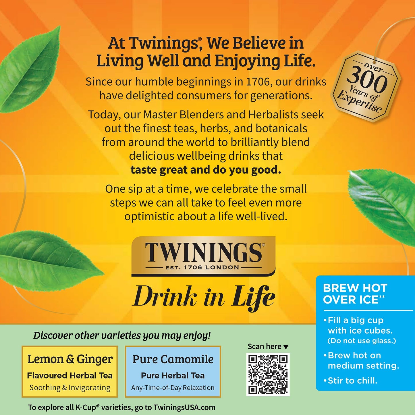 Twinings Pure Peppermint Herbal Tea K-Cup Pods, 12 Count (Pack of 6), Caffeine-Free, Compatible with Keurig