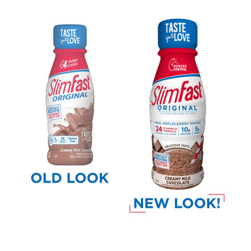 SlimFast Meal Replacement Shake, Original Creamy Milk Chocolate, 10g of Ready to Drink Protein for Weight Loss, 11 Fl. Oz Bottle