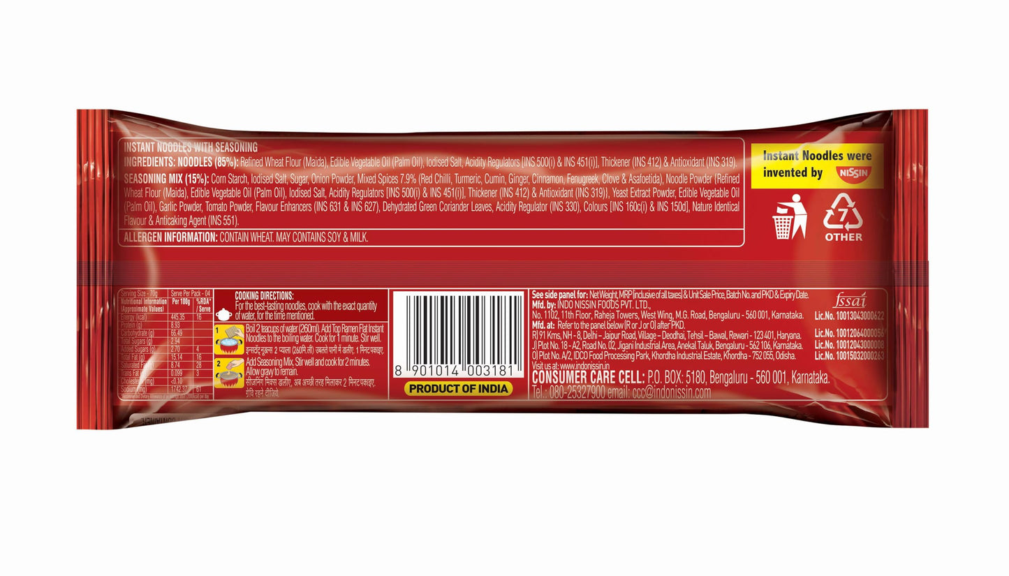 Top Ramen Vegetarian Curry Veg, 280 Grams
