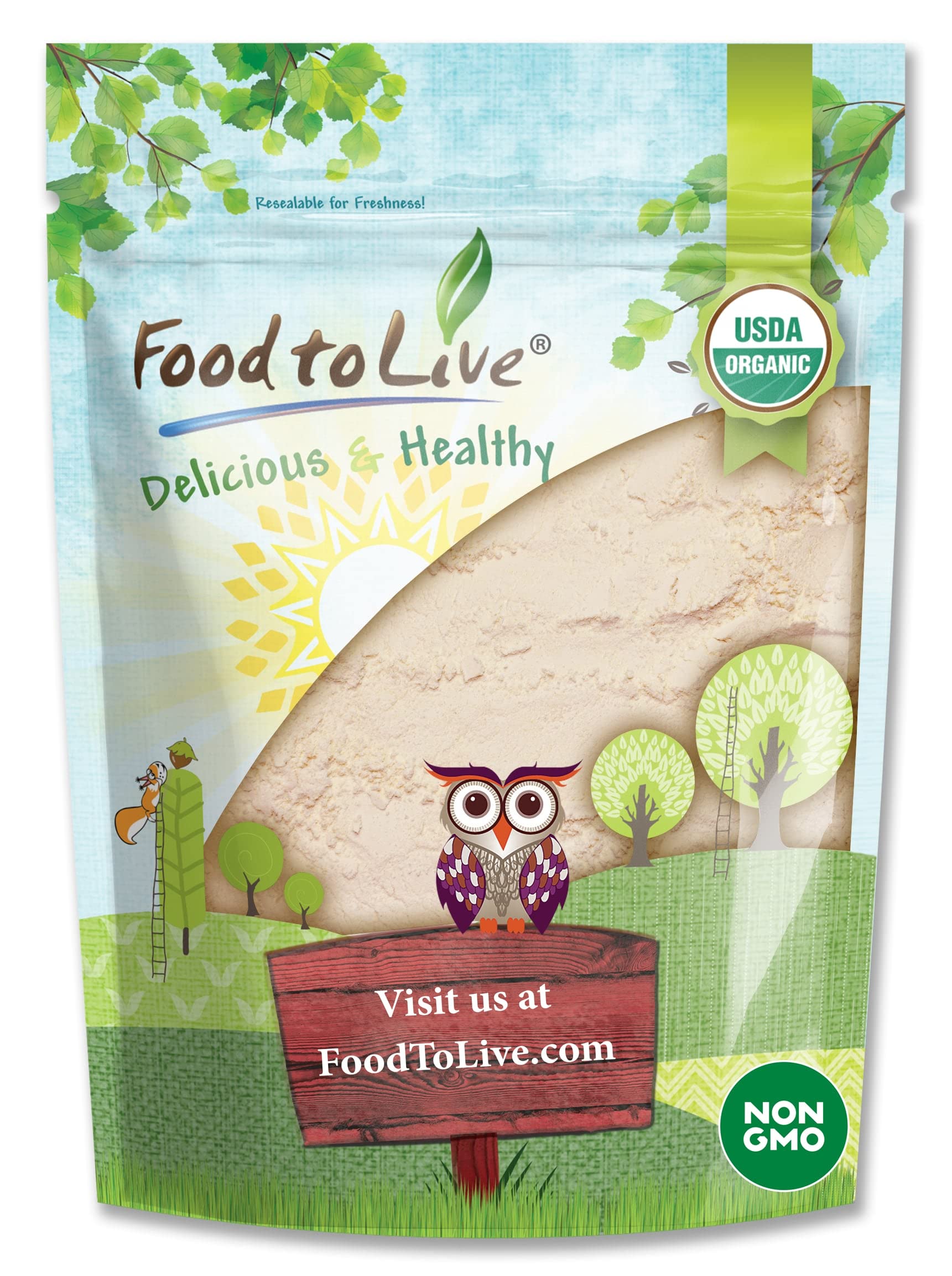 Organic Coconut Flour, 4 Pounds - Non-GMO, Kosher, Raw, Vegan, Unsweetened, Unrefined, Unsulfured Fine Powder, Bulk, Great for B