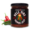 Jenkins Jellies Hell Fire Hot Pepper Jelly - Sweet & Spicy Jalapeo Jelly - Gluten Free, Vegan Pepper Jam - Use as a Glaze, Dippi