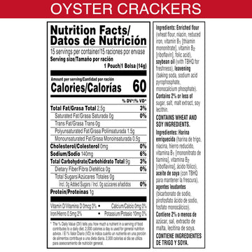 Zesta Oyster  Ers, Soup  Ers, Single Serve, Original, 7.5Oz Box (15 Packs)