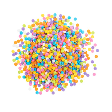 OliveNation Pastel Candy Quins, Multicolor Candy Confetti Ice Cream, Dessert Topping, Edible Decoration - 2 pounds