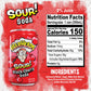 Warheads Sour Fruity Soda, Classic Flavors, 12 Fl Oz (Pack of 12), Black Cherry