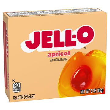 Jell-O Gelatin Dessert, Apricot Flavor, 3 Ounce (Pack of 2)
