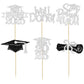 Gyufise 24Pcs Class Of 2025 Cupcake Toppers Glitter Congrats Grad 2025 Done Diploma Cupcake Picks For Class Of 2025 Graduation T