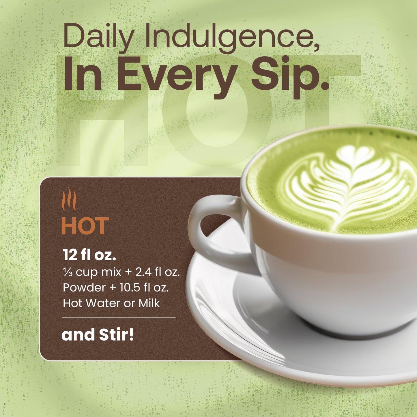 Dr. Smoothie Matcha Green Tea Latte, No Artificial Additives, 51mg Caffeine, 56 Ounce, 30 Servings