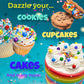 Sprinkles | 8 oz | Gold sugars | Manvscakes | Star sugar