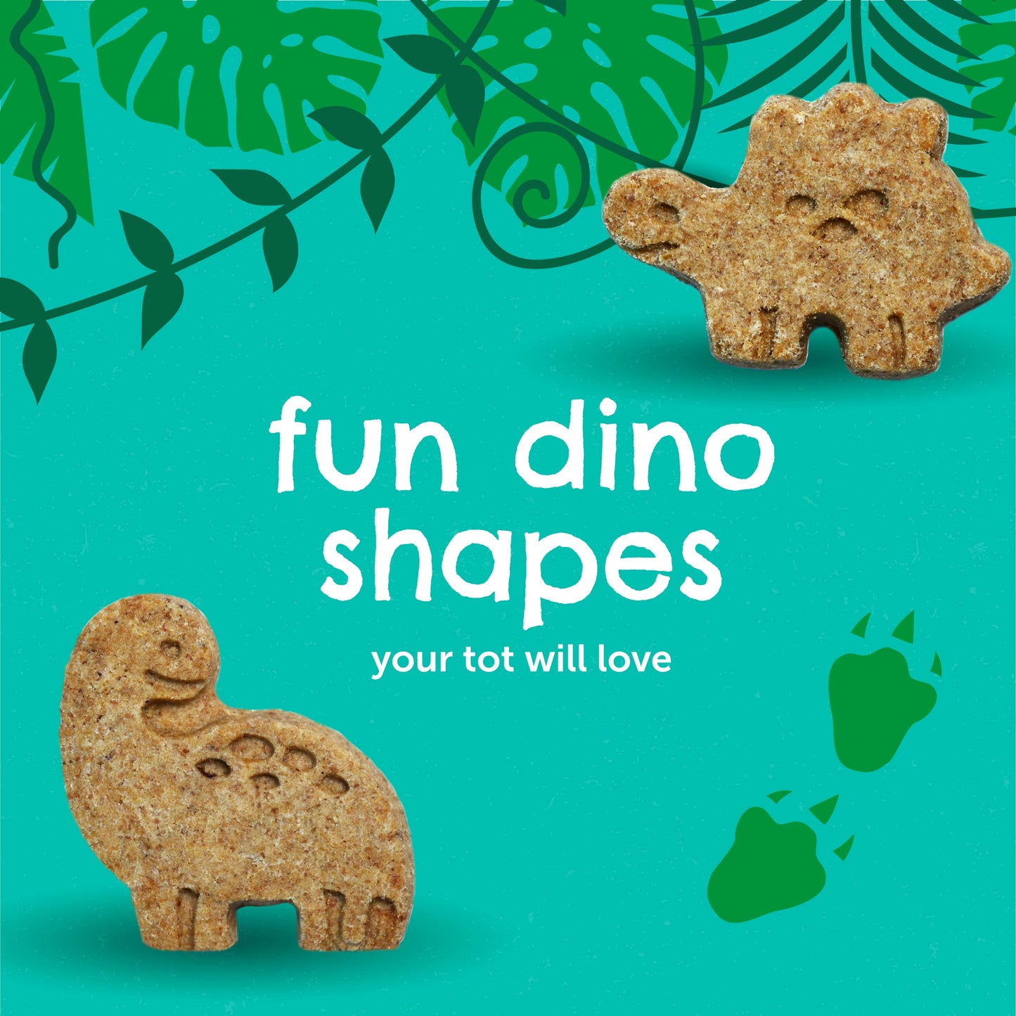 Beech-Nut Toddler Snacks, Dino Biscuits With Hidden Veggies, Pumpkin Cinnamon, Non-Gmo Baked Snack For Kids, 5 Oz Bag (7 Pack)