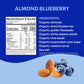 Tosi Almond Blueberry Protein Bars, Plant Based with Nuts, Gluten-Free Crunchy Snacks, Vegan, Organic, Flax & Chia Seeds, Soy-Fr