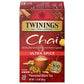 Twinings Ultra Spice Chai Individually Wrapped Bags, 20 Count (Pack Of 6), Sweet, Savoury Spices, Caffeinated, Enjoy Hot Or Iced