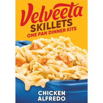 Velveeta Skillets Chicken Alfredo One Pan Dinner Kit, 12.5 Oz Box