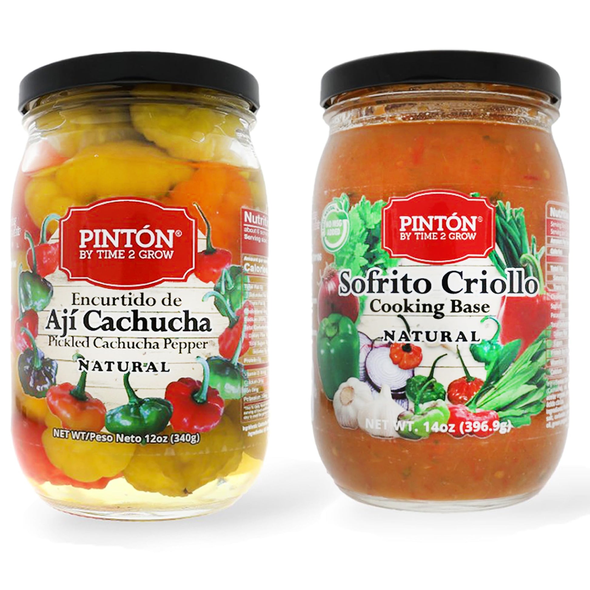 PINT  N - Creole Cooking Base & Sweet Aji Pickled - Savor the Cuban Food Tradition, Latin Cuisine's Saucy Secret - Chili Peppers