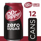 Dr Pepper Zero Sugar - 12 Oz, 12 Pk