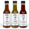 Seed Ranch Hot Sauce Variety Bundle  3 Pack - Umami Everyday Sauce  Thai Green  Rich Flavor Jalapeno - Mild To Medium Heat  Organic Gourmet Hot Sauce - Vegan  Non-Gmo  Gluten-Free