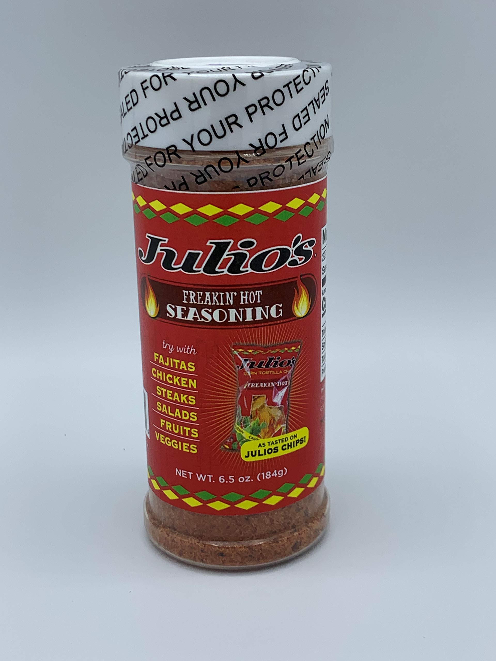 Julio's Freakin Hot Seasoning 6.5oz (Freakin Hot) Red