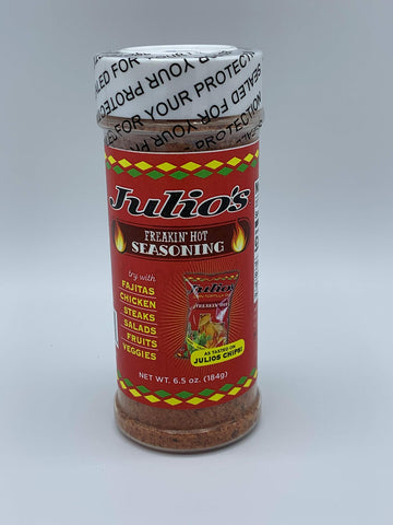 Julio's Freakin Hot Seasoning 6.5oz (Freakin Hot) Red