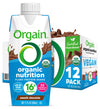 Orgain Organic Vegan Protein Shake, Smooth Chocolate, 16g Protein, 11 Fl Oz (Pack of 12)