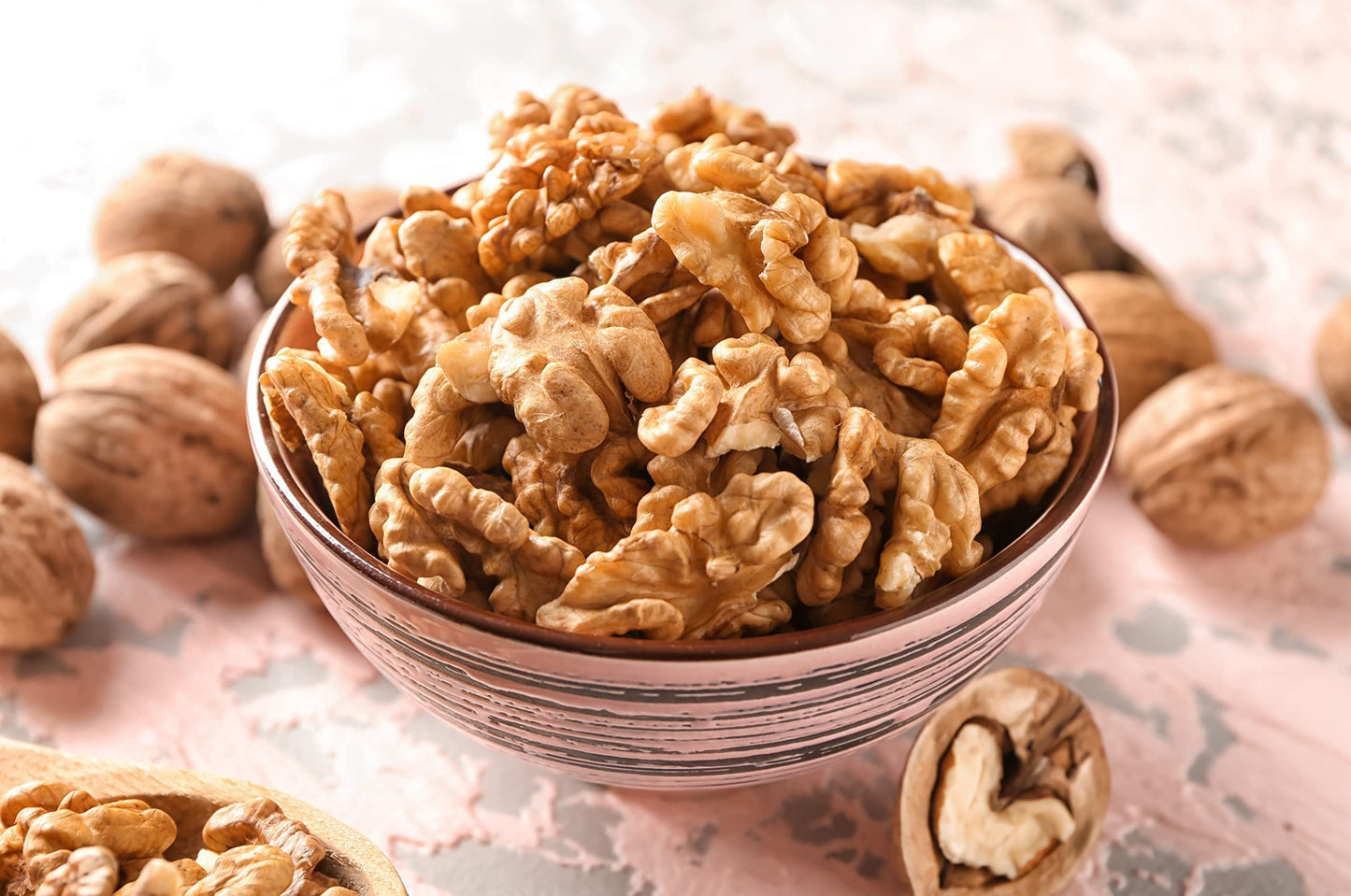 Farm Fresh Nuts Oven Roasted Salted Walnuts - 2 Pound - Vegan Friendly, Super Crunchy, All Natural, Brown