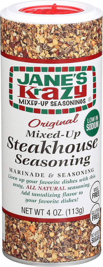 Janes Krazy Seasonings Mixed-Up Steakhouse Seasoning 4 Ounce