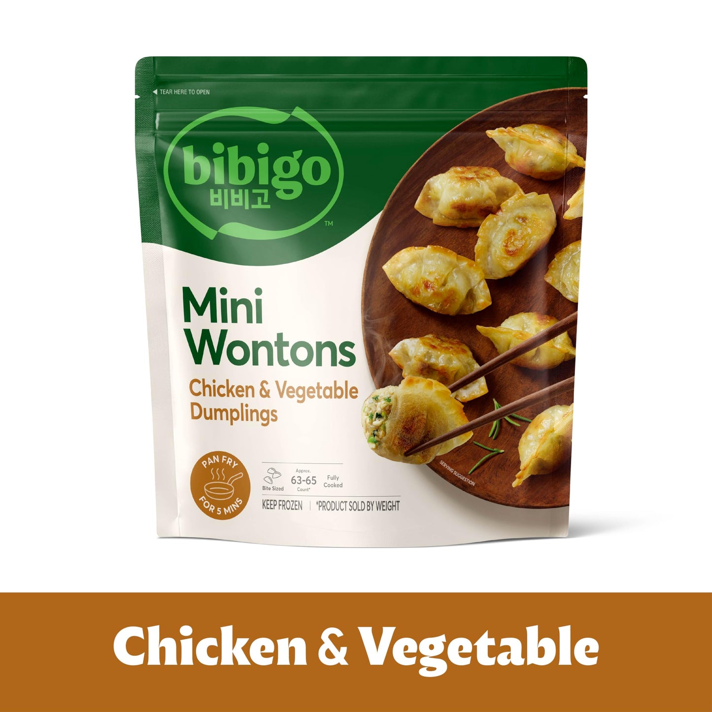 bibigo Mini Chicken & Vegetable Wonton, 24 Oz
