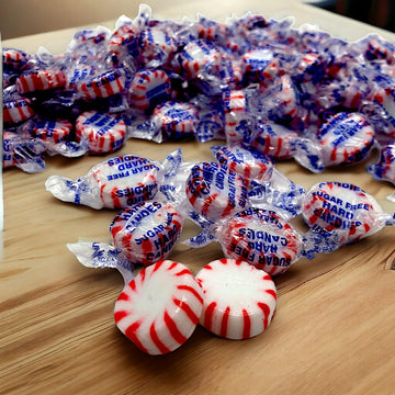 Arcor Sugar Free Peppermint Starlight Gourmet Hard Candy - Keto Friendly, 1.5 Lbs Cool Refreshing Mints Individually Wrapped - I