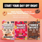 Plant-Based And Vegan Breakfast Cereal By Three Wishes - Multi-Flavor, 3 Pack - More Protein And Less Sugar Snack - Gluten-Free - Cinnamon, Cocoa And Fruity