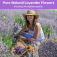 Fangkic Dried Culinary Lavender Flowers, Food Grade Buds, 4 oz, Gluten Free, Ideal for Tea, Baking, Potpourri, and Home Fragrance