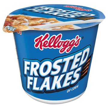 Kellogg's Frosted Flakes Breakfast Cereal, 2.1 oz. Single-Serve Cup, 6 Cups/Box