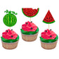 24Pcs Watermelon Cupcake Toppers One In A Melon Cupcake Picks Watermelon Fruit Cake Topper Decorations For Baby Girl Birthday Pa