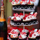 Rssta i Edible Valentines Day Cupcake Toppers, Heart Bear & Cupid Design, 72 Pack, Paper, Design 17