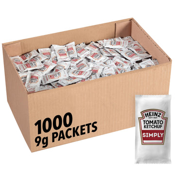 Simply Heinz Ketchup (0.31oz Packets, Pack of 1000)