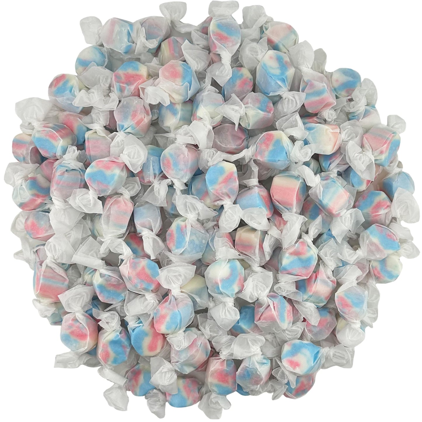 Variety Gourmet Saltwater Taffy (American Patriotic Red White Blue, 5 Pound)