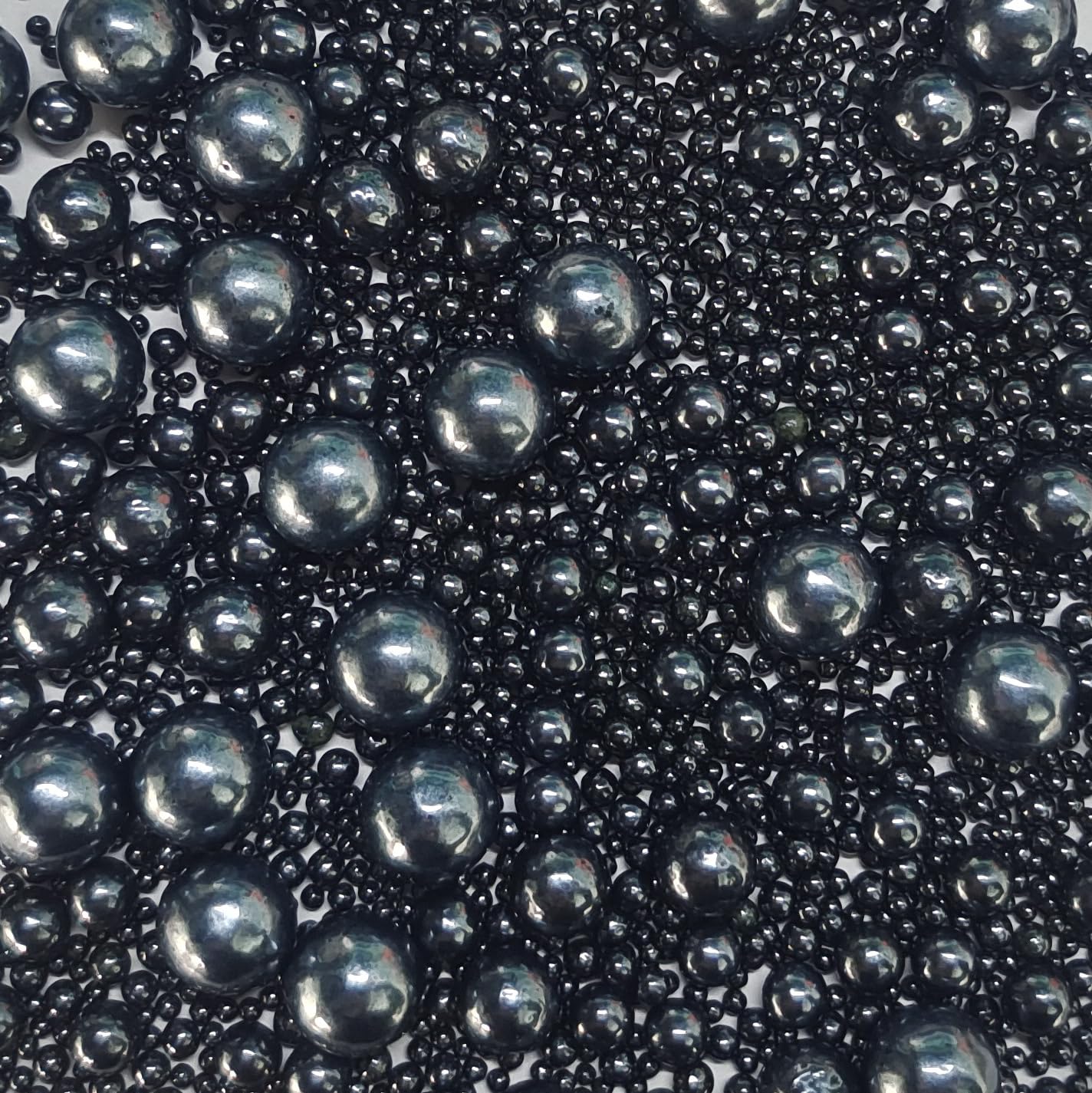 Sentovac Edible Black Pearl Sugar Sprinkles 4.23Oz/ 120G Edible Candy Pearls For Decorating | Edible Cake Cupcake Sprinkles For Christmas | Cake Topper Decorations