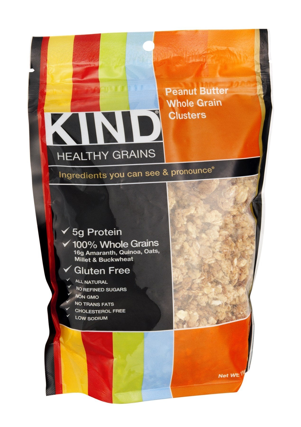 Kind Healthy Grains Clusters  Peanut Butter Whole Grain Granola  10G Protein  Gluten Free  Non Gmo  11 Ounce (Pack Of 3)