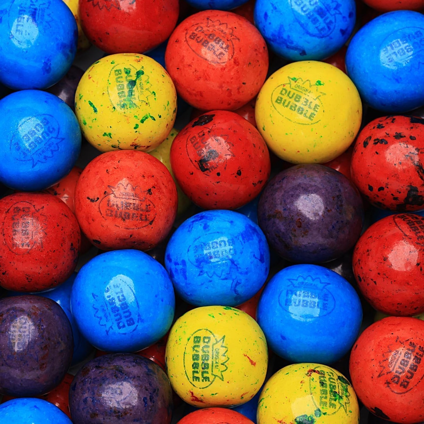 Gumballs for Kids - 1 Inch Double Bubble Gumballs - Berry Blots Big Gum Balls in Bag - 4 Packs of 7 OZ Chewing Gum Giant Bubble 