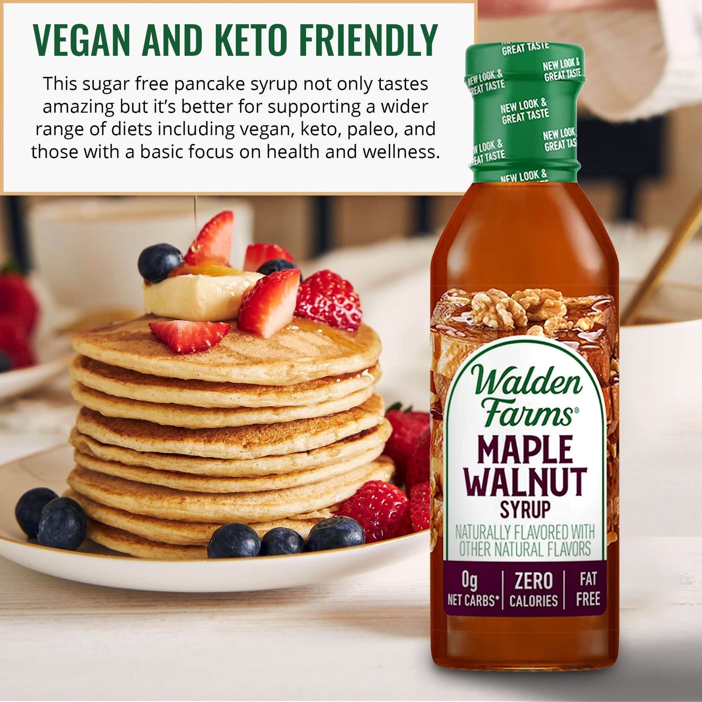 Walden farms Calorie Free Maple Walnut Syrup 12 oz