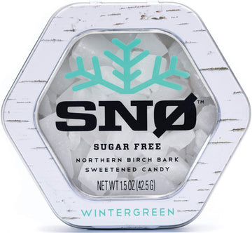 Wintergreen Keto Xylitol Candy Chips - Sn 1.5Oz Tin - Sugar-Free Candy With Only 2 Ingredients | Low Carbs, Diabetic-Friendly, N