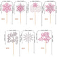 28 Pcs Oh Baby Snowflake Cupcake Toppers Glitter Winter Frozen Theme Snowflake Cupcake Picks For Winter Wonderland Gender Reveal
