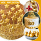 DecorRom Edible Glitter Spray, 0.75 oz Gold Luster Dust for Cake Decorating, Cocktails, and Drinks, Model A0209
