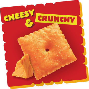Cheez-It Cheese Crackers, Baked Snack Crackers, Lunch Snacks, Family Size, Extra Cheesy, 21Oz Box (1 Box)
